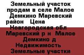 Земельный участок продам в селе Малое Демкино Маревский район › Цена ­ 2 500 000 - Новгородская обл., Маревский р-н, Малое Демкино д. Недвижимость » Земельные участки продажа   . Новгородская обл.